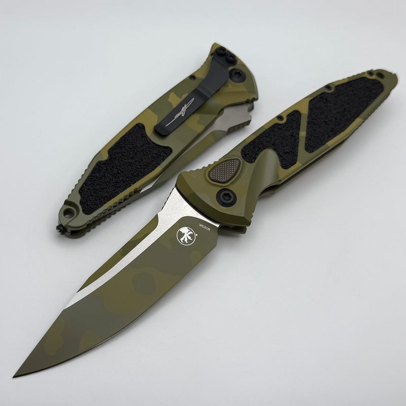 Microtech Socom Elite Auto S/E Bazooka Camo Cerakote Signature Series 160A-1BOCS-Z4