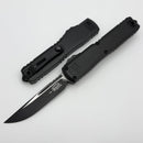 Microtech Ultratech ZBP Flag Deep Engraved Tactical S/E w/ Black Handle 1121-1T-DFLAG