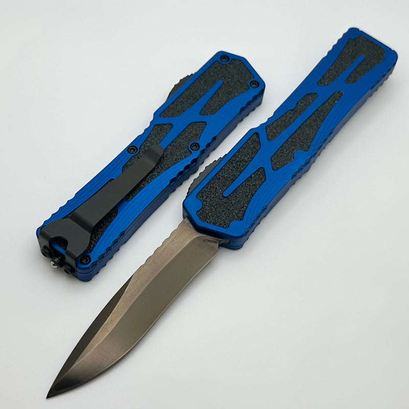 Heretic Knives Colossus DLC Recurve Magnacut & Blue Handle H042-6A-BLU