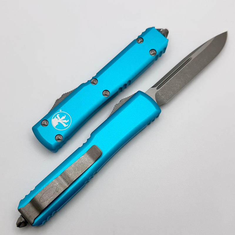 Microtech Ultratech Single Edge Apocalyptic & Turquoise 121-10APTQ