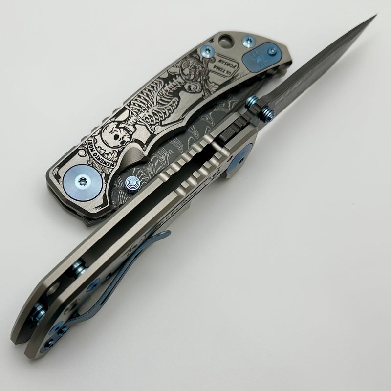 Spartan Blades Harsey Folder 2023 Memento Mori Edition w/ Damascus