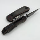 Reate Knives PL-XT Black/Red Micarta & DLC Damascus