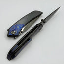 Poikilo Blade Tuna Mini Midtech w/ Titanium/ZircuTi Handles & Stonewash DLC M398