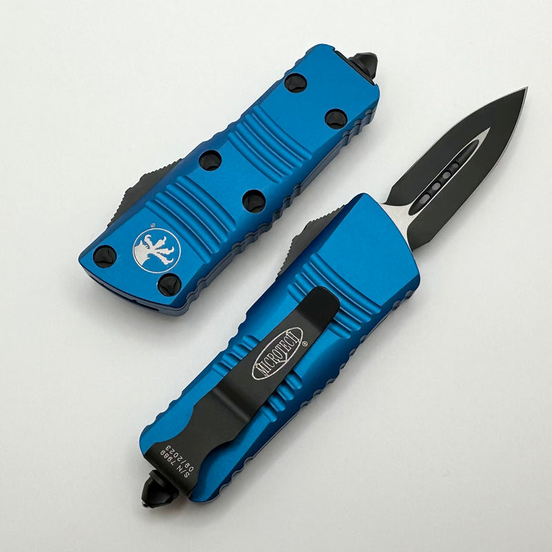 Microtech Mini Troodon Double Edge Blue Standard 238-1BL