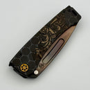 Medford Marauder Full Size Black Samurai Wrap Titanium Handles w/ 0.26" Vulcan S45VN Tanto