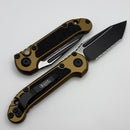 Microtech Knives LUDT Gen III Black F/S Tanto w/ Tan Handle 1136-3TA