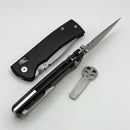 Chaves Knives X-Lock w/ Black Aluminum Handles & Stonewash D2