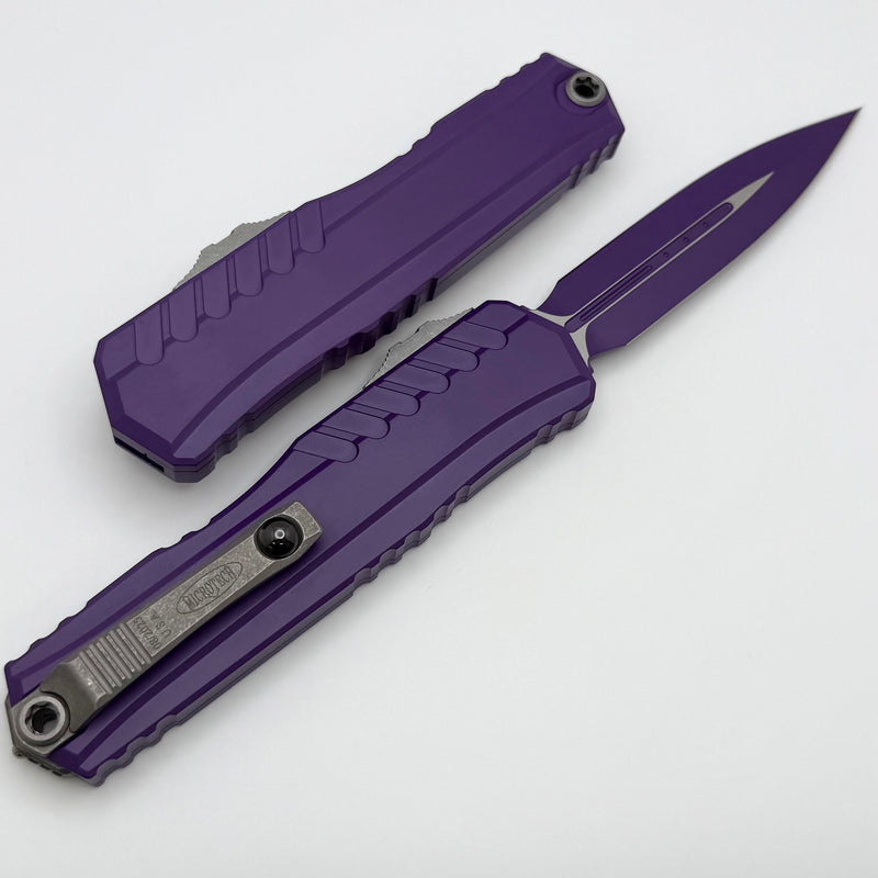 Microtech Cypher II D/E Cerakote Purple 1242-1PU-C16Z13