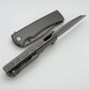 Chaves Knives Street Sangre Flipper w/ Titanium Integral Handle & Stonewash M390