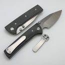 Chaves Knives Scapegoat Street w/ Black Micarta & Spear Point Elmax - Blue Label
