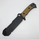 Medford Knife USMC EOD Fixed Blade Coyote G-10 & DLC 3V