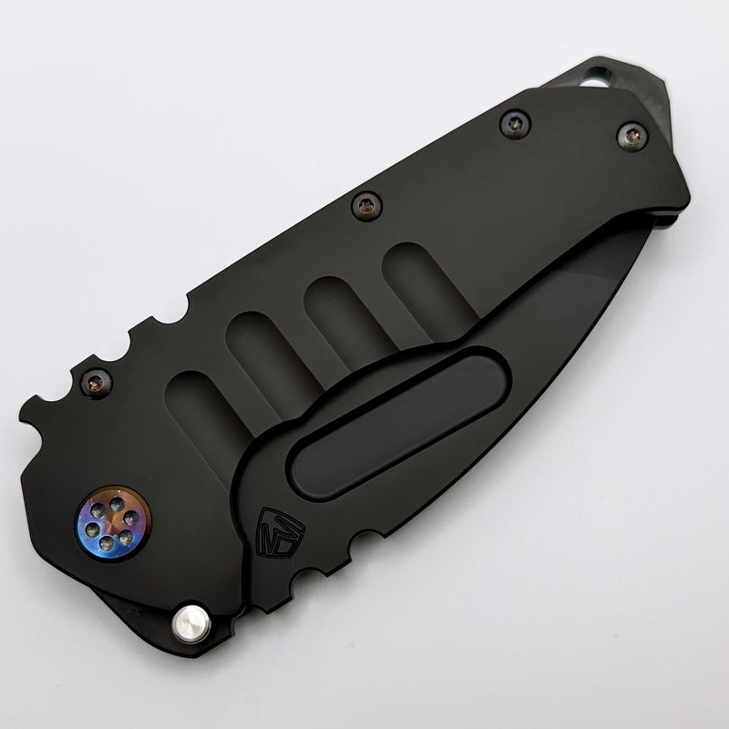 Medford Knife Praetorian T PVD S35 Tanto & PVD Handles w/ Flamed Hardware/Clip