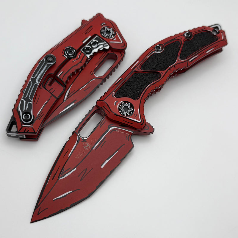 Heretic Knives Medusa Cel Shade Red Handles w/ MagnaCut H009-CS-RD