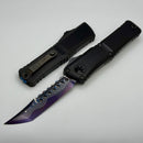 Marfione Select Microtech Combat Troodon Gen III Blued Baker Forge Coppermai Hellhound w/ Black Hefted Handle & Blue Accents Signature Series 1219-16MS2