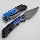Kansept Knives Fenrir Black Stonewash w/ Timascus Handles & Damascus K1034A8