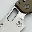 Grenade BLEM Microtech Knives Manual Stitch RAM LOK Fluted Tan G-10 & Stonewash M390MK 169RL-10FLGTTA