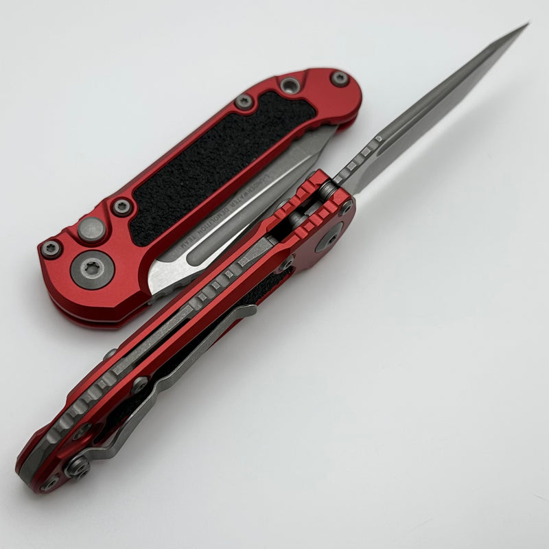 Microtech Knives LUDT Gen III Apocalyptic Partial Serrated Tanto w/ Red Handle 1136-11APRD