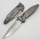 Marfione Select Microtech Socom Ram-Lok Titanium Frag Handles w/ Purple Accents & Spear Point Stonewash Serrated M390MK 160RL-11FRSMS4