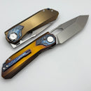Remette RT Peregrine Falcon Bronze Titanium Handles w/ Thunder Lightning Accents & M390 RTT1-BGX