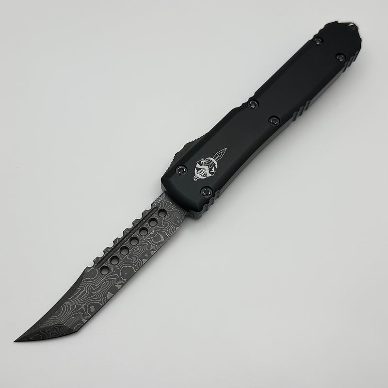 Microtech Ultratech Hellhound Damascus & Black 119-16S Pre Owned