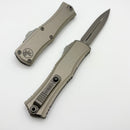 Microtech Knives Mini Hera Apocalyptic Double Edge M390MK w/ Natural Clear Handle 1702M-10APNC