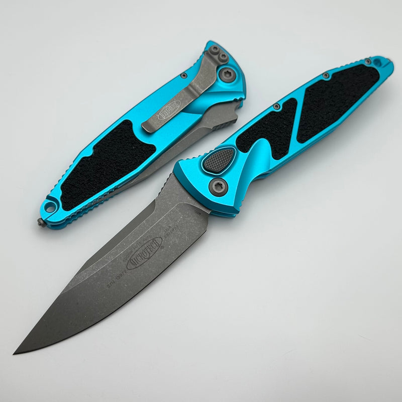 Microtech Socom Elite Auto Turquoise w/ S/E Apocalyptic 160A-10APTQ