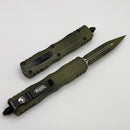 Microtech Dirac Double Edge Weathered Grenade Green 225-1WGG