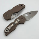 Spyderco Lil' Native Back Lock Brown G-10 Handles & CPM 15V Sprint Run C230MBGPBN15V