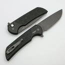 Pro-Tech Mordax Green Nexus Aluminum Handle w/ Black Lip Pearl Button & Acid Wash 20CV