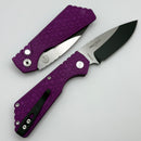 Pro-Tech PT Plus Purple Gridlock Aluminum Handle & 2 Tone DLC MagnaCut Blade 2024 PT+ Custom 008