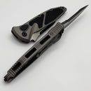 Microtech Socom Elite Auto Black S/E w/ Natural Clear Handles 160A-1NC