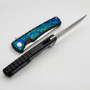 Mechforce Kilby Shard Black Titanium Integral Handle w/ Dichrolam Black Sea Inlays & Stonewash M390