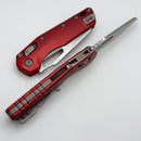 Microtech Knives MSI RAM LOK Red Aluminum & Stonewash M390MK 210-10RD