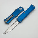 Microtech Knives Mini Hera 30th Anniversary Stonewash S/E M390MK w/ Blue Handle 1703M-10BL30