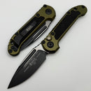 Microtech Knives LUDT Gen III Black Drop Point w/ OD Green Handle 1135-1OD