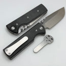 Chaves Knives N.T.A.K w/ Black Micarta & Drop Point Elmax - Blue Label