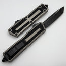 Microtech Scarab 2 Gen 3 Black Spine Fluted Tanto w/ Natural Clear Handle 1279-1NC