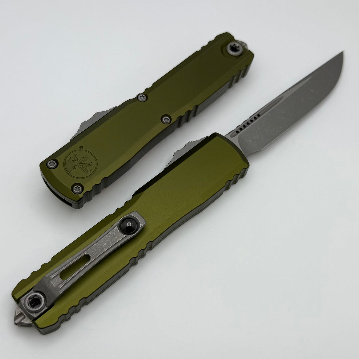 Microtech Ultratech Gen IV S/E Apocalyptic Standard w/ OD Green Handle