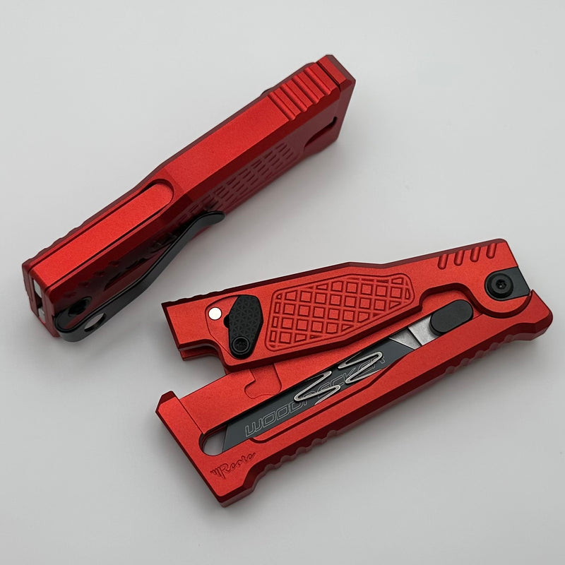 EXO-U Utility Diamond Pattern Red Aluminum Handle