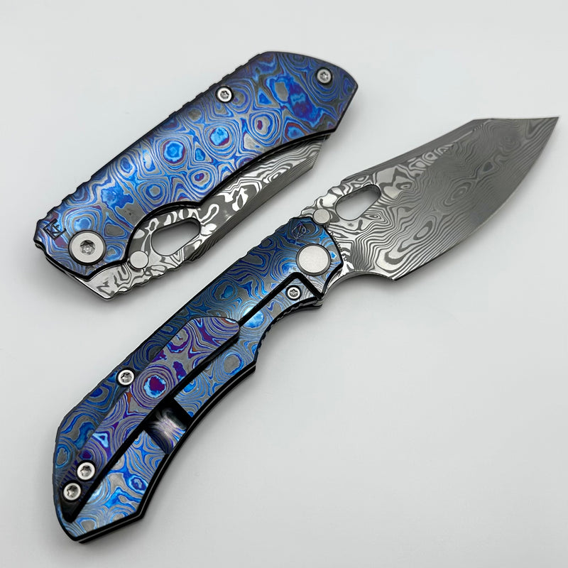 Custom Knife Factory Rotten Design Evo 4.0 Zircuti Handles & Damasteel