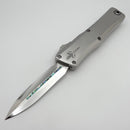 Marfione Custom Combat Troodon LT Gen III w/ Stainless Satin Handle & Mirror Abalone Inlaid D/E