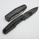 Custom Knife Factory FIF18 w/ DLC Titanium Handles & Polished DLC M398