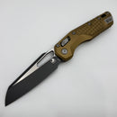 Grenade Blem Microtech Knives MSI RAM LOK Tan Aluminum Frag Handles & Two Tone Black M390MK 210-1FRTA Factory Second