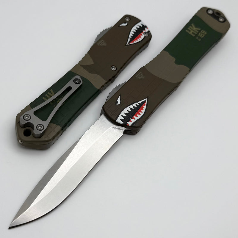 Heretic Knives Manticore X A-10 Edition Frag Handle & Stonewash Recurve MagnaCut H033F-2A-A10