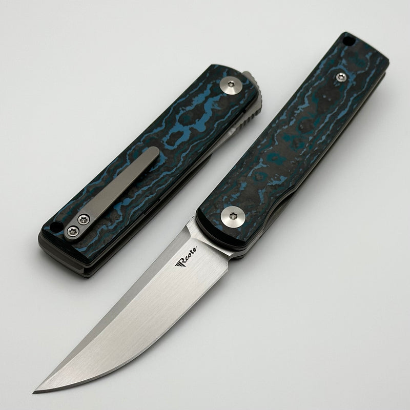 Reate Bushido w/ Arctic Storm Fat Carbon Handles & Hand Satin M390