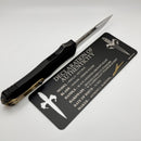 Marfione Custom Knives Hera II Mirror Polished Recurve w/ Black Handle & Bronze Titanium Accents