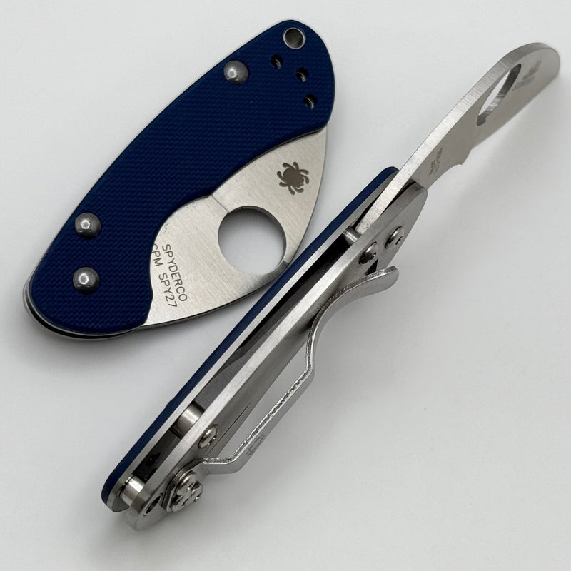 Spyderco Balance w/ Cobalt Blue G-10/Titanium Handle & CPM-SPY27 Sprint Run C141GPCBL