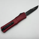 Blemish Microtech Knives Combat Troodon Gen III Black tactical Interceptor w/ Merlot Handle Signature Series 1217-1MRS