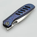 Poikilo Blade Gecko Midtech 5 ZircuTi Handles w/ Zirc Accents & Hand Satin M398