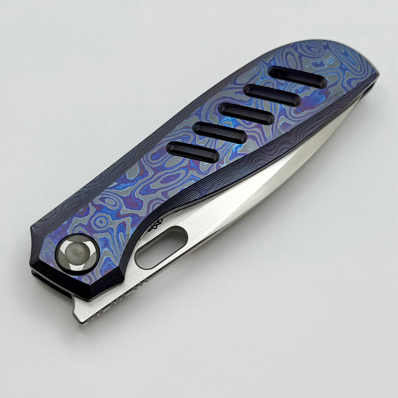 Poikilo Blade Gecko Midtech 5 ZircuTi Handles w/ Zirc Accents & Hand S
